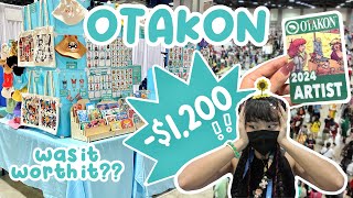 12K for a table 😱 was it worth it   Otakon ✧ ARTIST ALLEY VLOG [upl. by Eniluqaj]