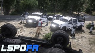 GTA 5 POLICIA  GUARDIA NACIONAL EN PERSECUCION TERMINA EN BARRANCO  TheAxelGamer [upl. by Tsui]