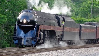 Norfolk and Western 611 in Roanoke Memorial Day weekend 2017 [upl. by Ewart464]