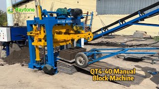 QT440 Manual Block Machine Simple Effective and Reliable [upl. by Einnaffit803]