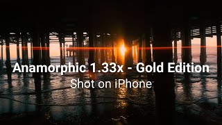 Anamorphic 133x  Gold Edition  iPhone 15 Pro  SANDMARC [upl. by Allak]