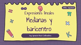 40  Expresiones lineales  Medianas y baricentro [upl. by Ruprecht]