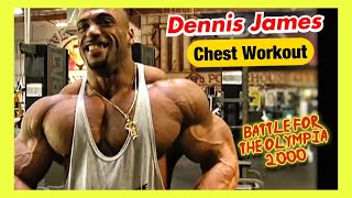 DENNIS JAMES  CHEST WORKOUT  BATTLE FOR THE OLYMPIA 2000 [upl. by Modesta]