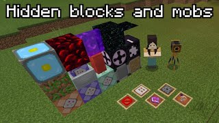 How to get secret items and mobs in Minecraft [upl. by Huskamp741]