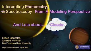 Interpreting Spectroscopy from a Modeling Perspective  Eileen Gonzales SFSU [upl. by Let]