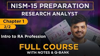 NISM Research Analyst Exam 2024  FULL COURSE  Chapter 1 Part  B [upl. by Semadar]