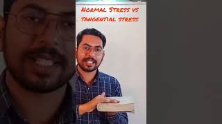 Normal Stress vs Tangential Stress।Full video will be published tomorrow।Abdal Brainery [upl. by Trebreh]