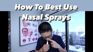 How to most effectively use a nose spray technique suggestions [upl. by Alemahs327]