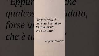 Eugenio Montale 📖 montale poesia poesia poeta frasi citazioni cultura letteratura [upl. by Netsrijk]