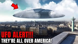 10 SCARY UFO Sightings Caught on Camera  JawDropping Footages of UFO Encounters Over America [upl. by Annohsed]