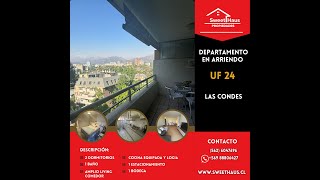 ARRIENDO DEPARTAMENTO LAS CONDES [upl. by Eecart]