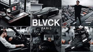 BLVCK PARIS Presets  Lightroom Mobile Presets DNG  Black Tone Preset  Black Preset [upl. by Siubhan]