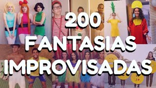 Fantasias de carnaval 🎉 200 fantasias fácil top e improvisadas de última hora pra vc se inspirar🥳 [upl. by Crescen]