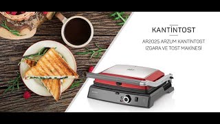 Arzum AR2025 Kantin tost ve ızgara makinesi tanıtımı [upl. by Riay]