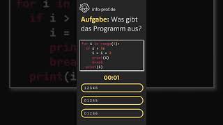 Testfrage forSchleife in Python [upl. by Akire]