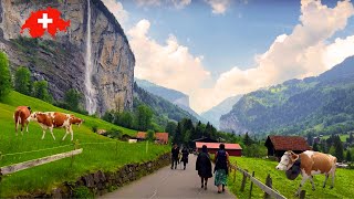 🇨🇭 Most Beautiful Places In Switzerland Sisikon Lauterbrunnen Relaxing Walk 4K [upl. by Gniy103]