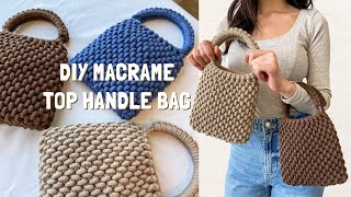 DIY  Macrame bag tutorial  Bolsa de macrame  마크라메 가방 [upl. by Enenaej780]