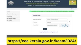 KEAM Admit Card 2024 Released Download Hall Ticketceekeralagovin [upl. by Jarrell]