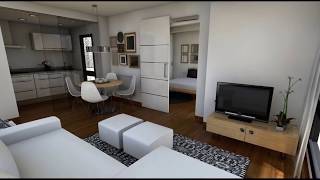 Diseño Interior Apartamento 40 m2 [upl. by Stalker]