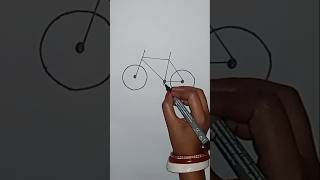 Cycle 🚲🚲 Drawing Technique Art Draw Reels Shortsfeed shortvideo [upl. by Russian582]