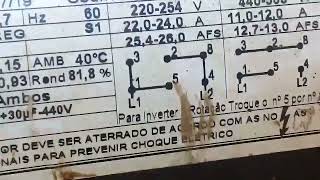 Como instalar um motor 220 e 440V [upl. by Tench338]