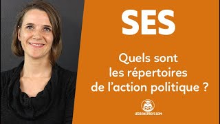 Quels sont les répertoires de laction politique  SES  Terminale  Les Bons Profs [upl. by Akem]