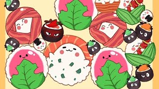 Sushi Perfect  Merge Game  satisfying Gameplay Watermelon game Drop Fruits 4 [upl. by Irehc]