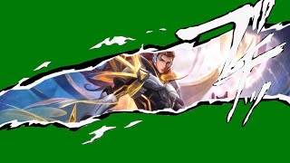 MOBILE LEGENDS green screen  persona 5  LANCELOT  SKIN BREN ESPORTS [upl. by Inaffets]