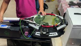 Stringing a Wilson Kfactor Six One Tour [upl. by Kiersten]