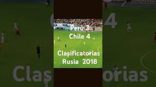 Chile 4  Perú 3  Clasificatorias Rusia 2018 [upl. by Llenyaj]