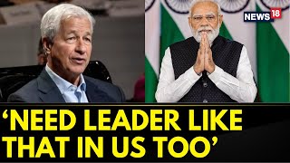 India News  JP Morgan CEOs Praise For ‘Tough’ PM Modi Says ‘Need Leader Like That In US Too’ [upl. by Yrtnej]