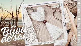 🌞 BIJOU DE SAC DECO DE PORTE OU  ENCORE AU CROCHET EN MOINS DUNE HEURE 🌞TUTO FACILE 𝐌𝐚𝐦𝐢𝐞𝐂𝐫𝐨𝐜𝐡𝐞𝐭 [upl. by Akcirre]