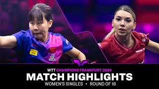 Chen Xingtong vs Bernadette Szocs  WS R16  WTT Champions Frankfurt 2024 [upl. by Ansell606]