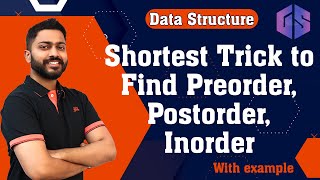 Lec56 Preorder Inorder and Postorder in 5 minute  Tree Traversal  Easiest and Shortest Trick [upl. by Pauly]