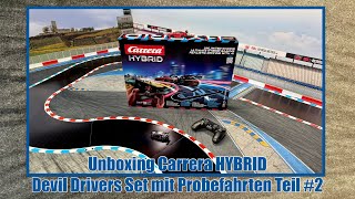 Carrera HYBRID Unboxing Devil Drivers Set Teil 2 Fahrt m PS4 Controller freies Fahren und Fazit [upl. by Lorilee]