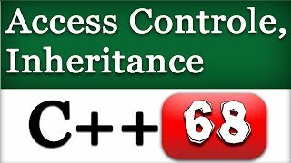 C Access Control and Inheritance  Object Oriented Programming Video Tutorial [upl. by Fowkes462]