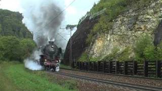 Der EisenbahnromantikSonderzug auf der Geislinger Steige mit 01 1066 und 01 533 [upl. by Courtenay455]