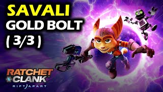 Savali Gold Bolt Locations  Ratchet and Clank Rift Apart Collectibles Guide [upl. by Irahc650]