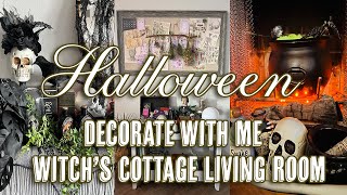 Halloween Witchs Cottage  Mystical Living Room  Halloween Decorate With Me Pt 4 [upl. by Templas]