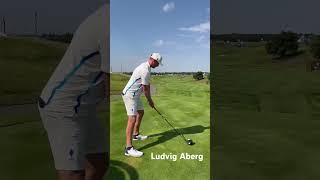 Ludvig Aberg Driver Golf Swing Ryder Cup 2023 [upl. by Nomzaj889]