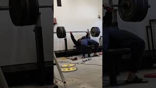 Medium grip bench press PR 4x150kg  330lbs [upl. by Zumstein]