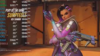 Overwatch GeForce MX150 Intel Core i78550U Gameplay Framerate Test [upl. by Bradski]