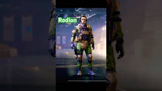 Rodion  On Guard 🔥  CODM callofduty codm rodion military skin army shorts [upl. by Leggat]