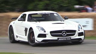 622HP Mercedes SLS AMG Black Series Exhaust Sounds  Goodwood Hillclimb [upl. by Nnairda761]