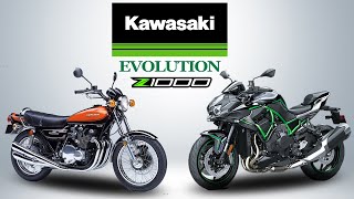 THE EVOLUTION OF KAWASAKI Z1000 1972  2020 [upl. by Adnarim]