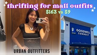 THRIFT WITH ME to recreate mall outfits budgetfriendly shopping [upl. by Llevart]