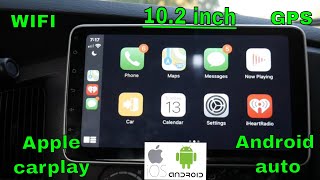 Android 102 inch radio with built in CarPlay [upl. by Symer]