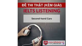 Secondhand Cars IELTS LISTENING Vol 4 Test 10 Section 1 IELTS Listening Recent Actual Test [upl. by Edda]