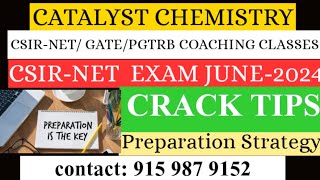 CSIRNET exam preparation strategyCrack CSIR exam new batch  test Batchcatalyst Chemistry class [upl. by Cadal809]