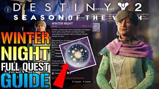 Destiny 2 quotWinter Nightquot FULL Quest Guide How To Get The NEW Dawning Memento [upl. by Eluj]